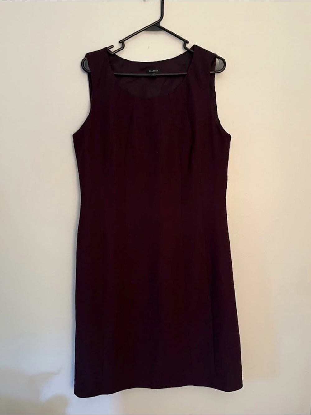Talbots Sleeveless Sheath Dress - Deep Wine